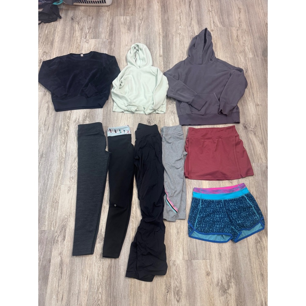 Athleta Girl and Ivivva Clothing Bundle Hoodies Leggings Skort Shorts Size 12/14